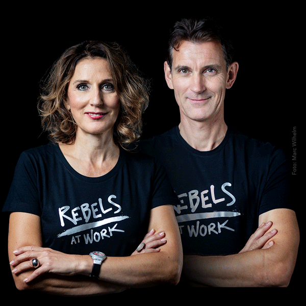 Foto von Anja Förster und Dr. Peter Kreuz - Rebels at Work - Bestseller-Autoren und Beitragsredner